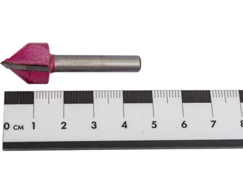 Фреза пазовая V-образная 90 градусов (15.9x15.9x45 мм; хв-к 6 мм) PROCUT 200631P