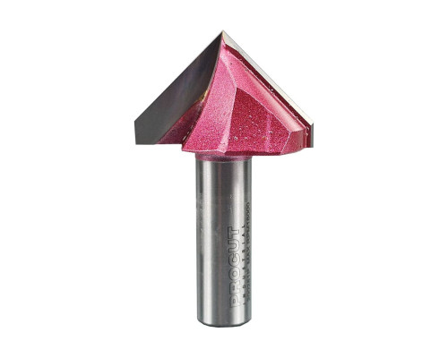 Фреза пазовая V-образная 90 градусов (38.1x25.4x66 мм; хв-к 12 мм) PROCUT 200281P