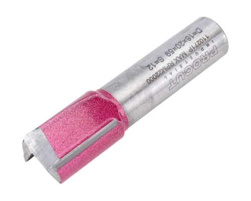 Фреза прямая пазовая Z=2, 16x20x60 мм, S=12 мм PROCUT 110271P