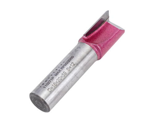 Фреза прямая пазовая Z=2, 16x20x60 мм, S=12 мм PROCUT 110271P