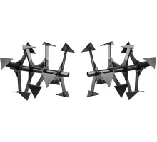 Фрезы гусиные лапки ЗУБР Ф-1 HEX 23, 2 шт для мотоблоков 707108-1