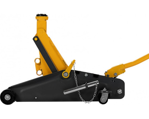 Гидравлический подкатной домкрат Denzel с фиксатором, 2.8 т, 135-385 мм 51155