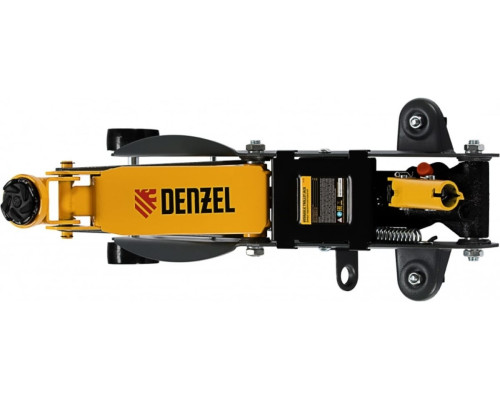 Гидравлический подкатной домкрат Denzel с фиксатором, 2.8 т, 135-385 мм 51155