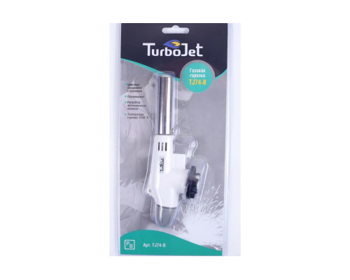 Горелка с пьезоподжигом на цанговом баллоне TurboJet TJ74-B Горелка с пьезоподжигом на цанговом баллоне TurboJet TJ74-B