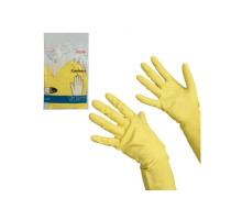 Хозяйственные перчатки с х/б напылением Vileda Professional размер L, желтые, 101018 602149 6683