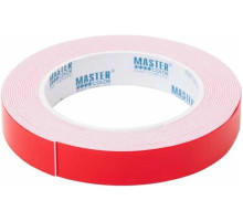 Клейкая двусторонняя лента MASTER COLOR Ultra Power ультра-сильная, 19 мм x 1.5 м, цвет белый 30-7195