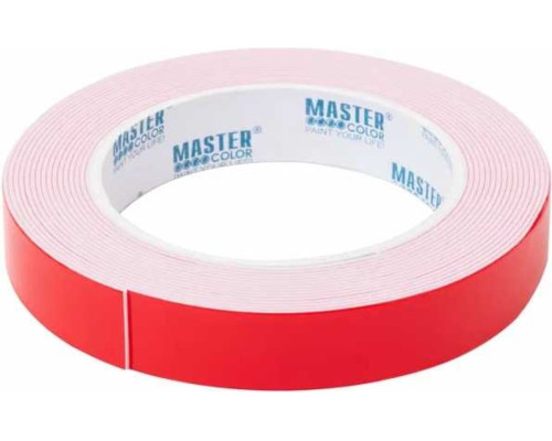 Клейкая двусторонняя лента MASTER COLOR Ultra Power ультра-сильная, 19 мм x 5 м, цвет белый 30-7196 Клейкая двусторонняя лента MASTER COLOR Ultra Power ультра-сильная, 19 мм x 5 м, цвет белый 30-7196
