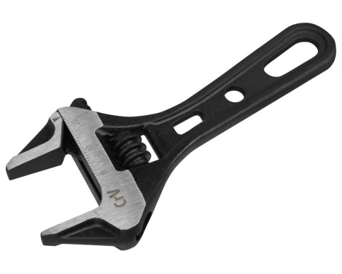 Ключ Denzel разводной 115 мм, crv, кованый, укороченная рукоятка 15751