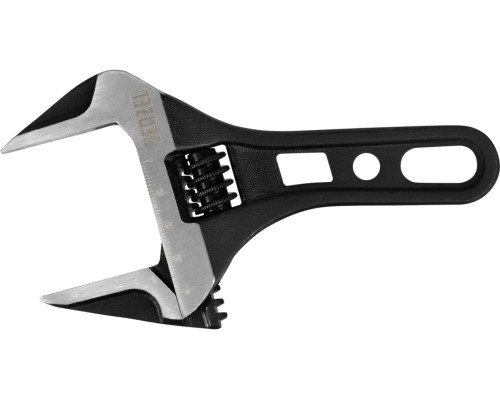 Ключ Denzel разводной 155 мм, crv, кованый, укороченная рукоятка 15753