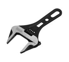 Ключ Denzel разводной 185 мм, crv, кованый, укороченная рукоятка 15754