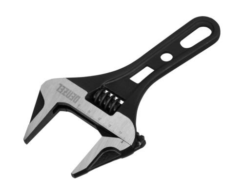 Ключ Denzel разводной 185 мм, crv, кованый, укороченная рукоятка 15754