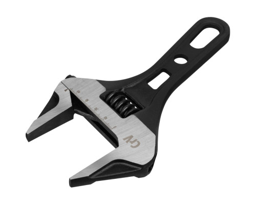 Ключ Denzel разводной 185 мм, crv, кованый, укороченная рукоятка 15754