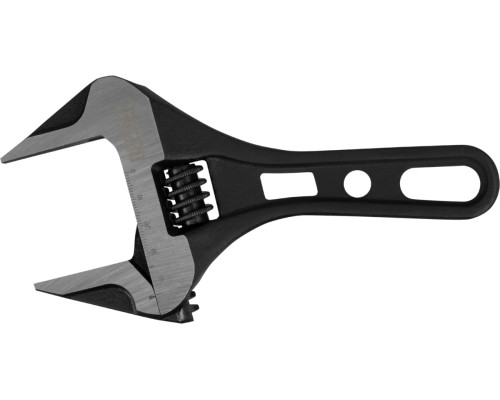 Ключ Denzel разводной 185 мм, crv, кованый, укороченная рукоятка 15754