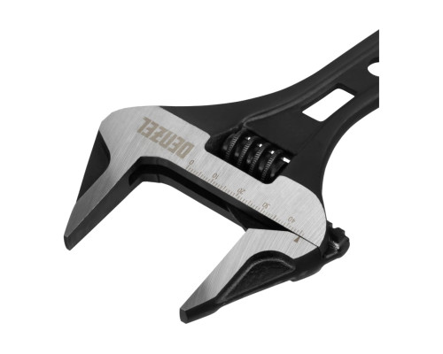 Ключ Denzel разводной 185 мм, crv, кованый, укороченная рукоятка 15754