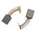 Комплект угольных щеток для электроинструмента Интерскол (пружина, пятак), 7x12.8x16.5 мм, 2 шт COFRA SDI-34588