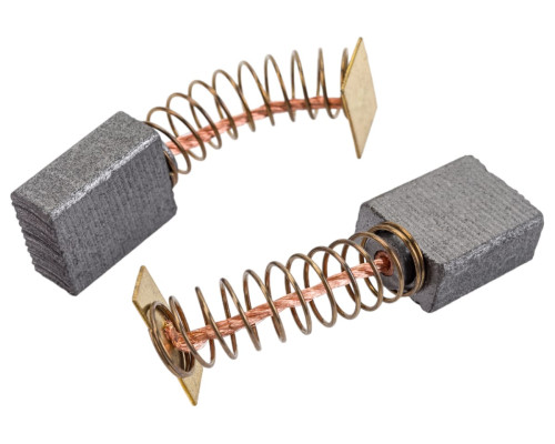 Комплект угольных щеток для электроинструмента Интерскол (пружина, пятак), 7x12.8x16.5 мм, 2 шт COFRA SDI-34588