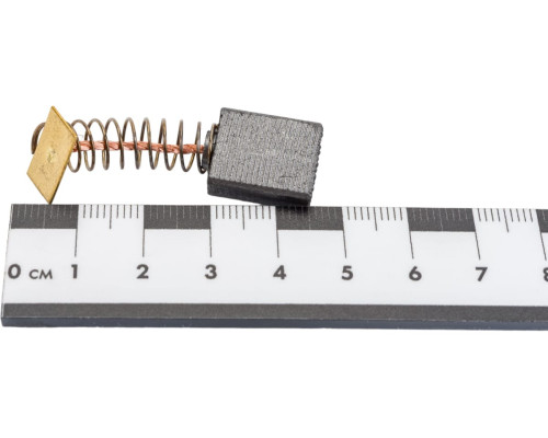 Комплект угольных щеток для электроинструмента Интерскол (пружина, пятак), 7x12.8x16.5 мм, 2 шт COFRA SDI-34588