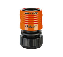 Коннектор c системой "Аквастоп" для шланга (1/2") Claber 8000625086023