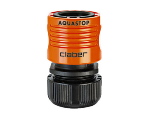 Коннектор c системой "Аквастоп" для шланга (1/2") Claber 8000625086023