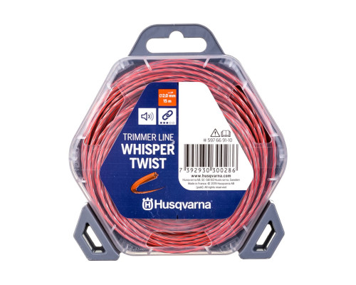 Корд триммерный (2.0 мм; 15 м; в блистере) Whisper Twist Husqvarna 5976691-10