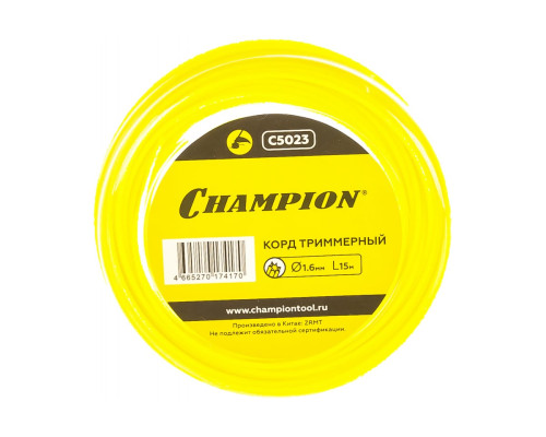 Корд триммерный Star (1.6 мм; 15 м; звезда) CHAMPION C5023