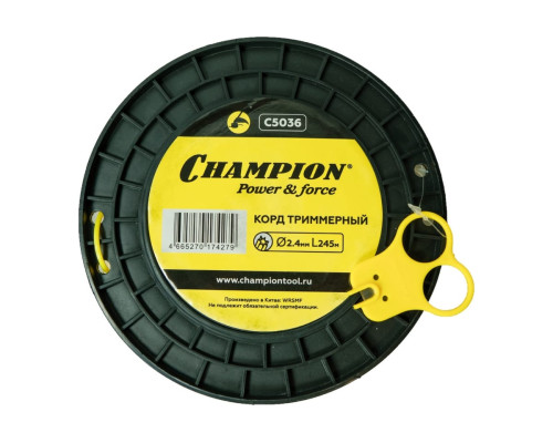 Корд триммерный Star, нож для отреза (2.4 мм; 245 м) Champion C5036