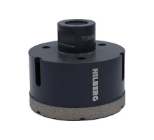 Коронка алмазная по керамике и керамограниту Super Hard (70 мм; M14) Hilberg HH670