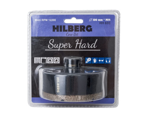 Коронка алмазная Super Hard 100 мм, M14 Hilberg HH691