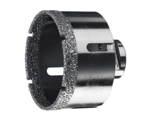 Коронка алмазная вакуумная ЗУБР Профессионал 70 мм, М14, 15 мм кромка 29865-70