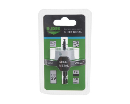 Коронка биметаллическая SHEET METAL 29 мм D.BOR D-HS-BIM-SM-20-029