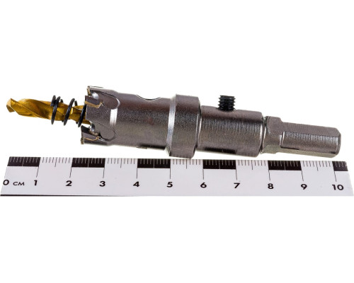 Коронка твердосплавная по металлу 19 мм DENZEL 724001