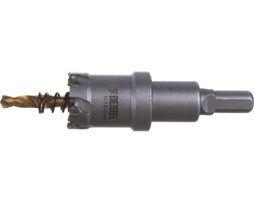 Коронка твердосплавная по металлу 25 мм DENZEL 724005