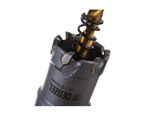 Коронка твердосплавная по металлу 25 мм DENZEL 724005