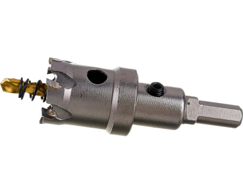 Коронка твердосплавная по металлу 27 мм DENZEL 724007