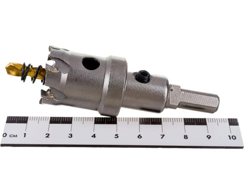 Коронка твердосплавная по металлу 27 мм DENZEL 724007