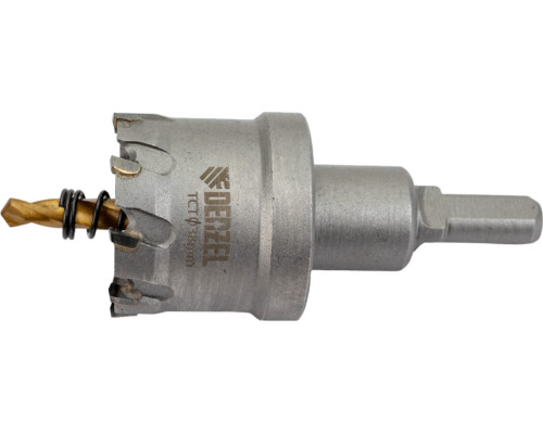 Коронка твердосплавная по металлу 38 мм DENZEL 724012