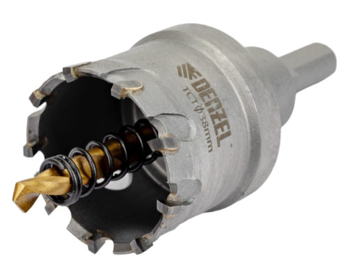 Коронка твердосплавная по металлу 38 мм DENZEL 724012