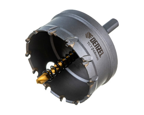 Коронка твердосплавная по металлу 68 мм DENZEL 724019