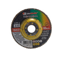 Круг лепестковый торцевой (125х22.2 мм; P40) Луга-Абразив 3656-125-40