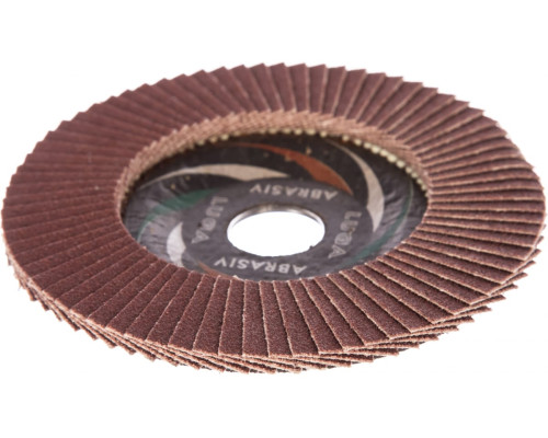 Круг лепестковый торцевой абразивный (125х22.2 мм; P80) Луга-Абразив 3656-125-80