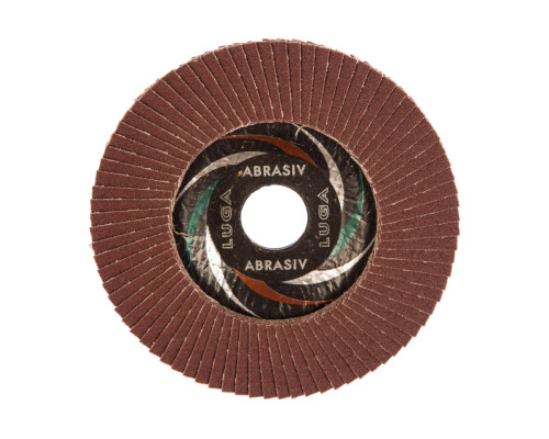 Круг лепестковый торцевой плоский КЛТ1 (125х22 мм; А100; 14А 16/Р100) Луга 4603347337950