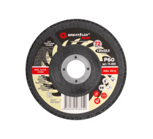 Круг лепестковый торцевой Plus 72 лепестка, 125x22.2 мм, P60 Greatflex 71-845