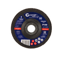 Круг лепестковый торцевой Profi 80 лепестков (125х22,2 мм; Р100) Cutop 70-125100