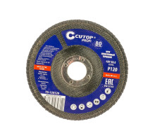 Круг лепестковый торцевой Profi 80 лепестков (125х22,2 мм; Р120) Cutop 70-125120