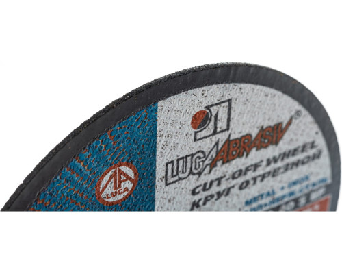 Круг отрезной (125х22.2 мм) по металлу Луга-Абразив 3612-125-1.6