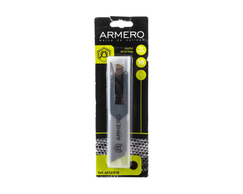 Лезвие сегментное (18 мм; 10 шт.) Armero AR12-018/А512/018 Лезвие сегментное (18 мм; 10 шт.) Armero AR12-018/А512/018