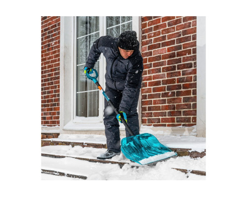 Лопата для уборки снега PALISAD поликарбонат, 460x400x1350 мм, алюминиевый черенок, luxe 61690