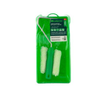 Малярный набор для работ по дереву СИБРТЕХ кювета 150 мм х 290 мм и мини-валик 110 мм/ 80454