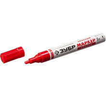 Маркер-краска ЗУБР МК-750 красный, круглый наконечник 06325-3