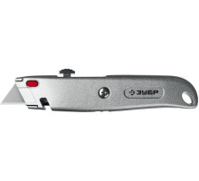 Металлический универсальный нож ЗУБР М-24 с автостопом 09228